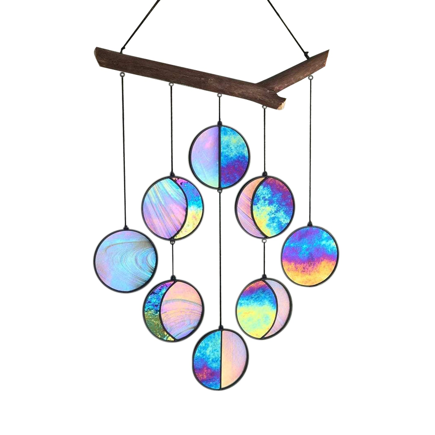 Hanging Mirror - Rainbow Moon Phase