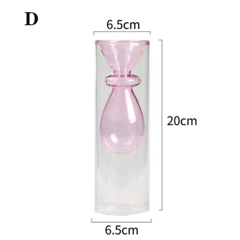 Modern Vase Double Layer Glass