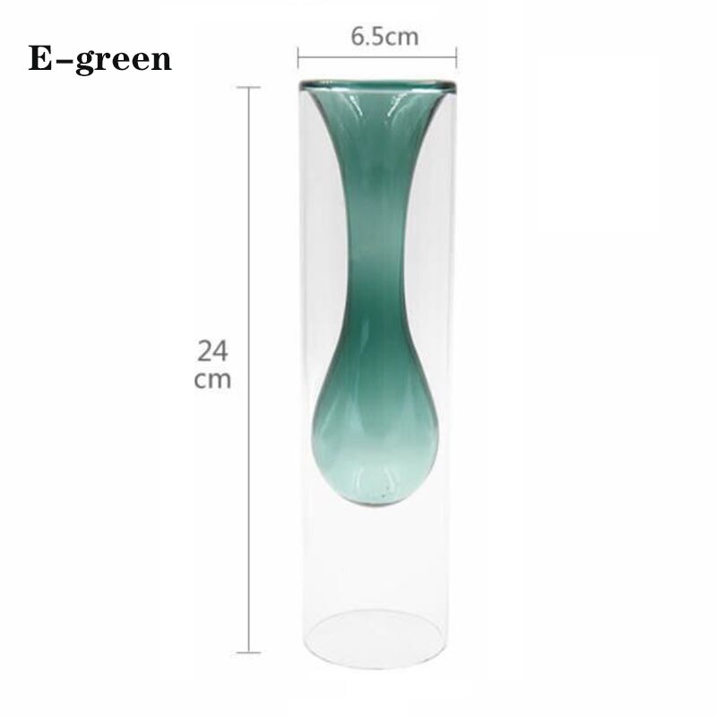 Modern Vase Double Layer Glass