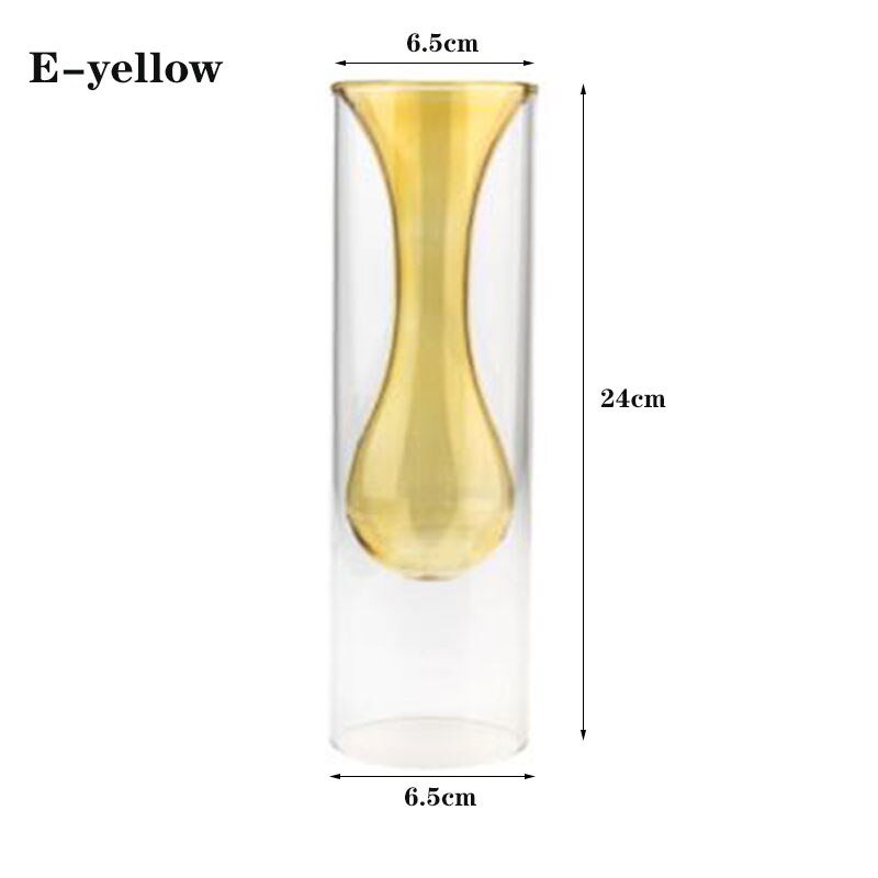 Modern Vase Double Layer Glass