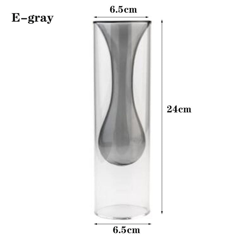 Modern Vase Double Layer Glass